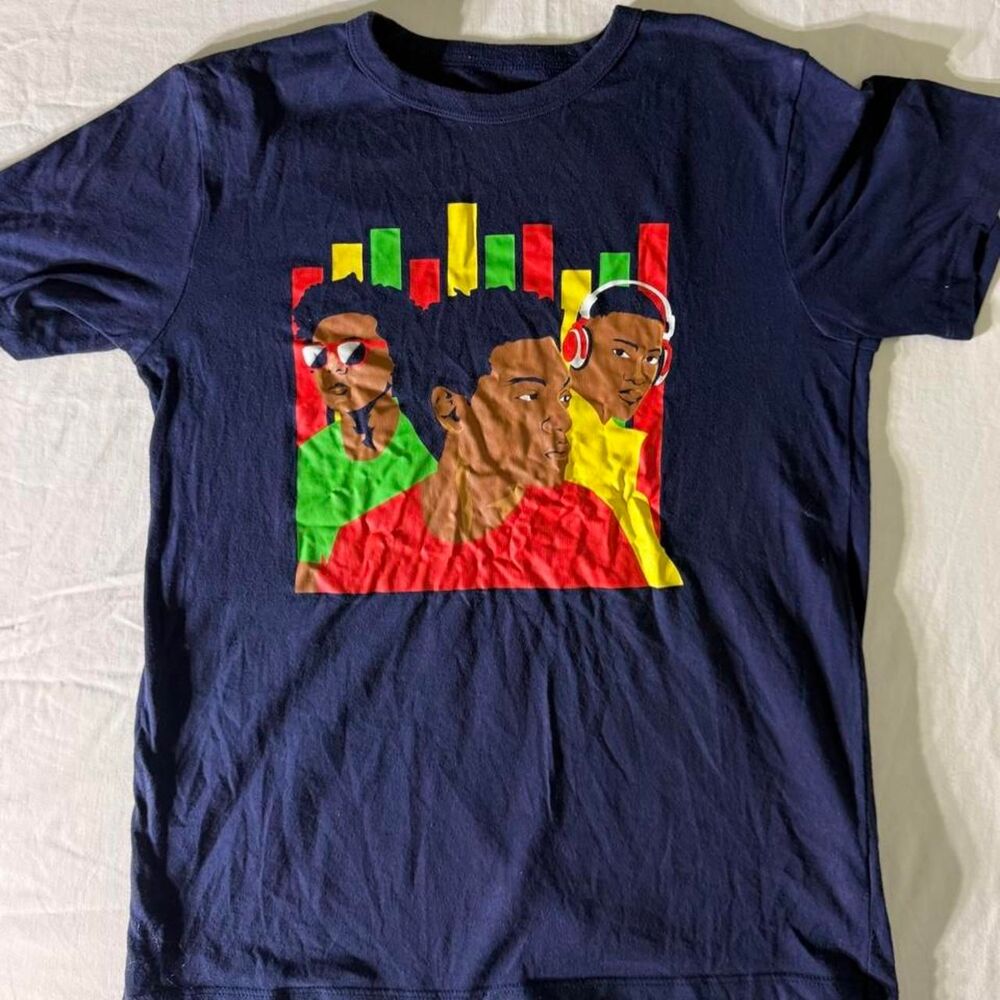 The-children-s-place Men's Navy and Blue T-shirt
